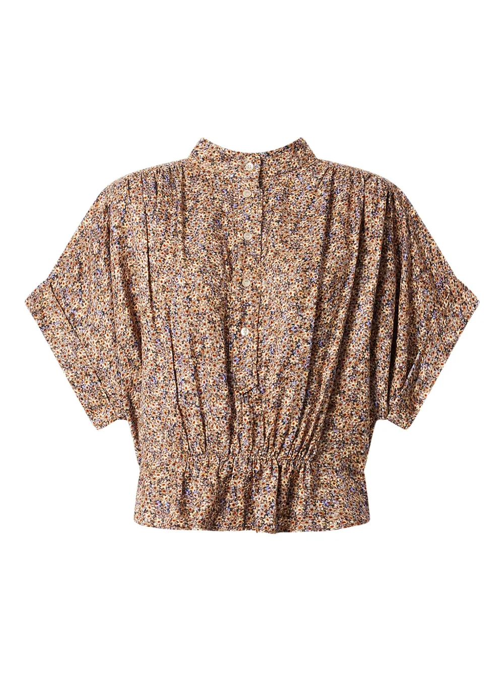 Isabel Marant Azalea Floral Button Top In Brown