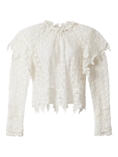 ISABEL MARANT Hyliana ruffled lace top