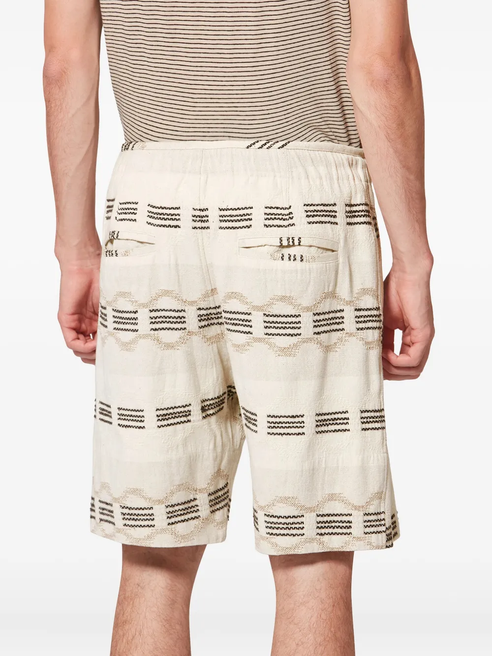  Marant Deliann Patterned Shorts - Neutrals 