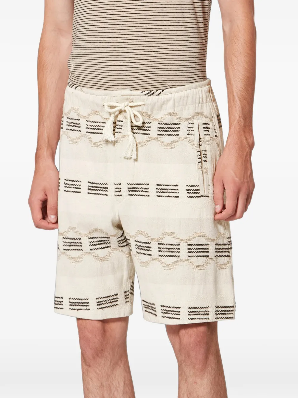 MARANT Deliann patterned shorts - Neutrals