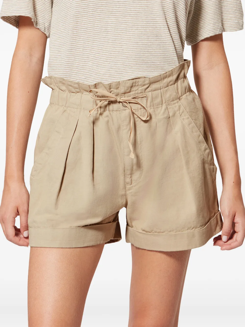  Marant étoile Nirma Drawstring Shorts - Neutrals 