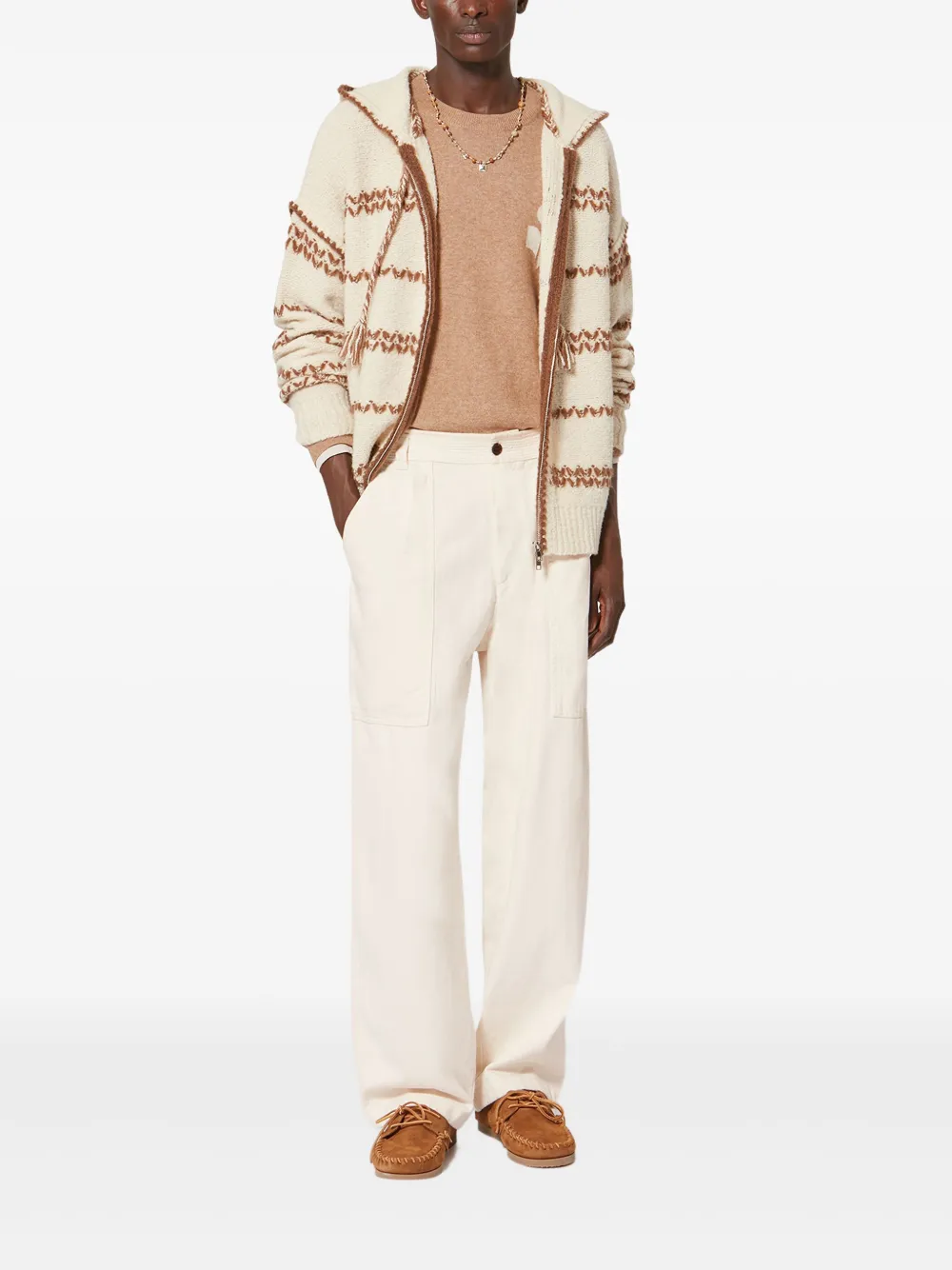 MARANT Ilyan katoenen broek - Beige