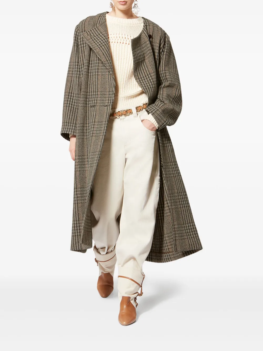 MARANT ÉTOILE Renee checked button coat | Double Breasted & Peacoats | Image 2