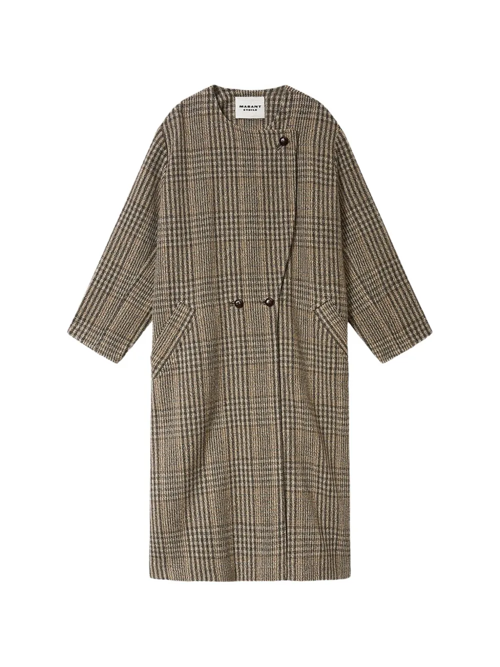 MARANT ÉTOILE Karierter Renee Mantel - Braun