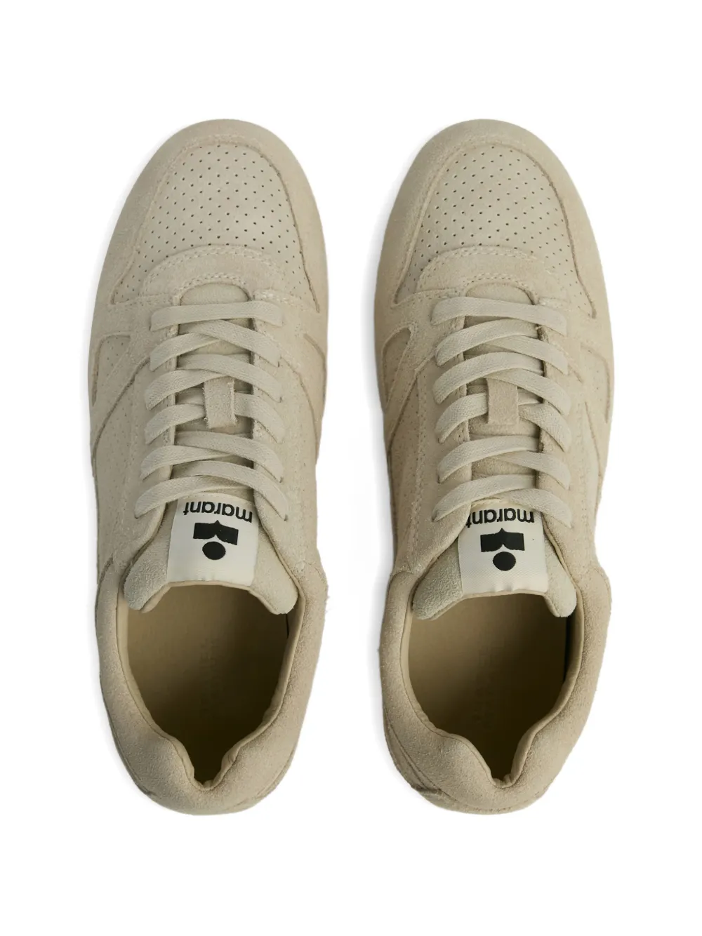 ISABEL MARANT perforated low sneakers Beige