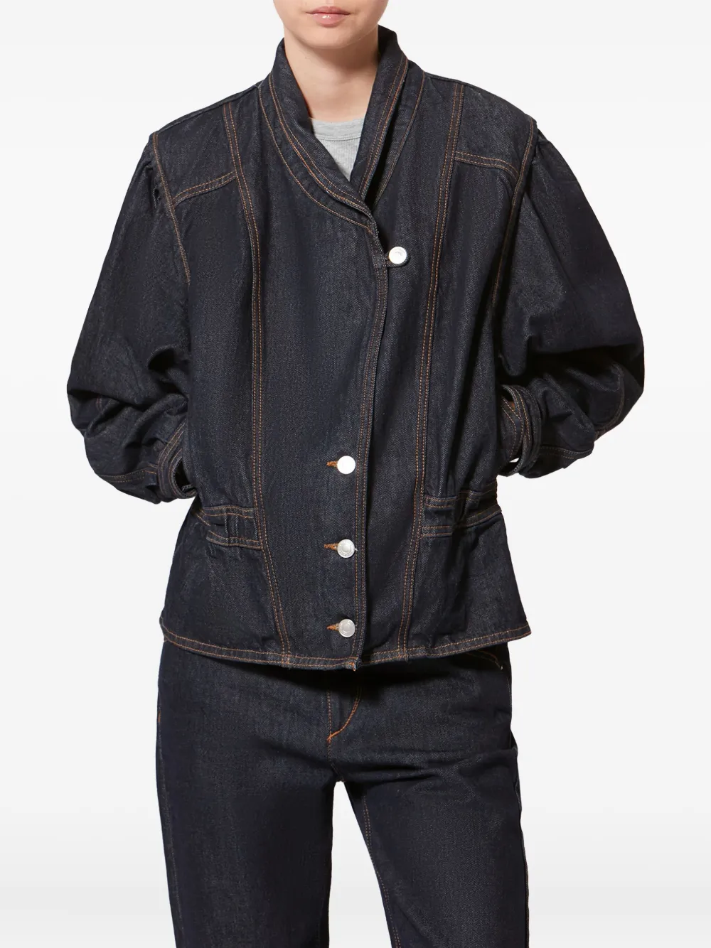 Isabel Marant Dolie Denim Jacket In Blue