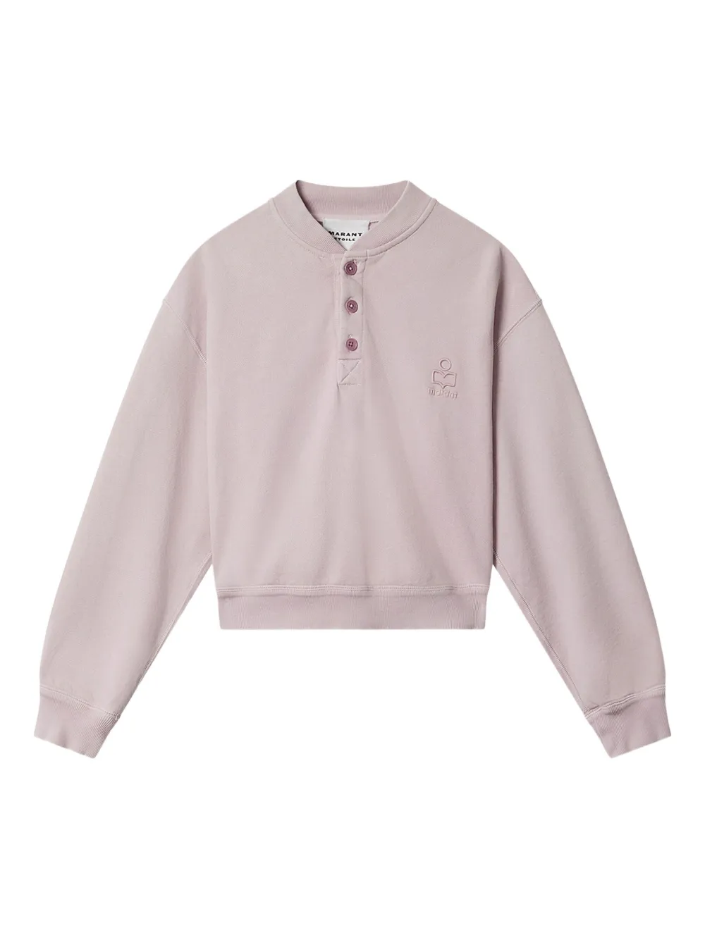 MARANT ÉTOILE Simony embroidered sweatshirt | Pink | Image 1