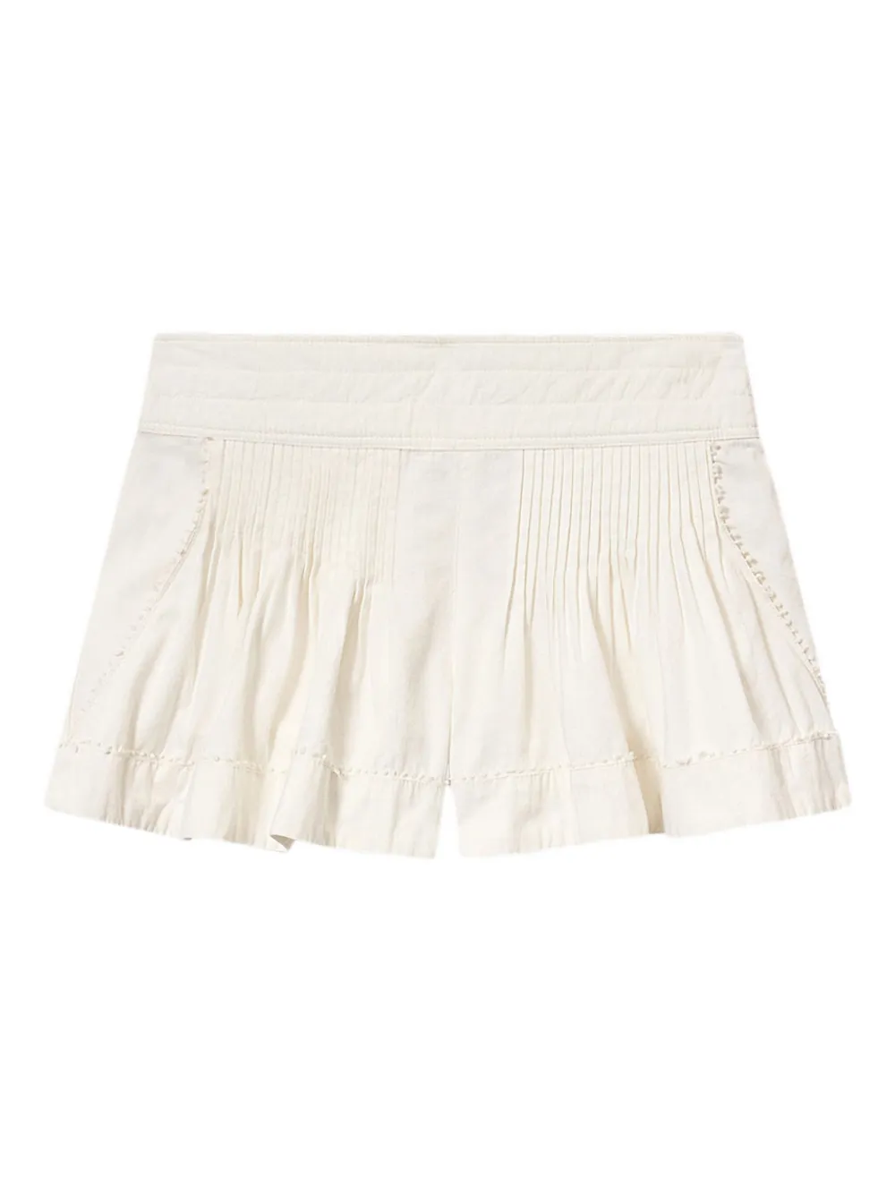 ISABEL MARANT short en dentelle Cybila à plis | tons neutres | Image 1