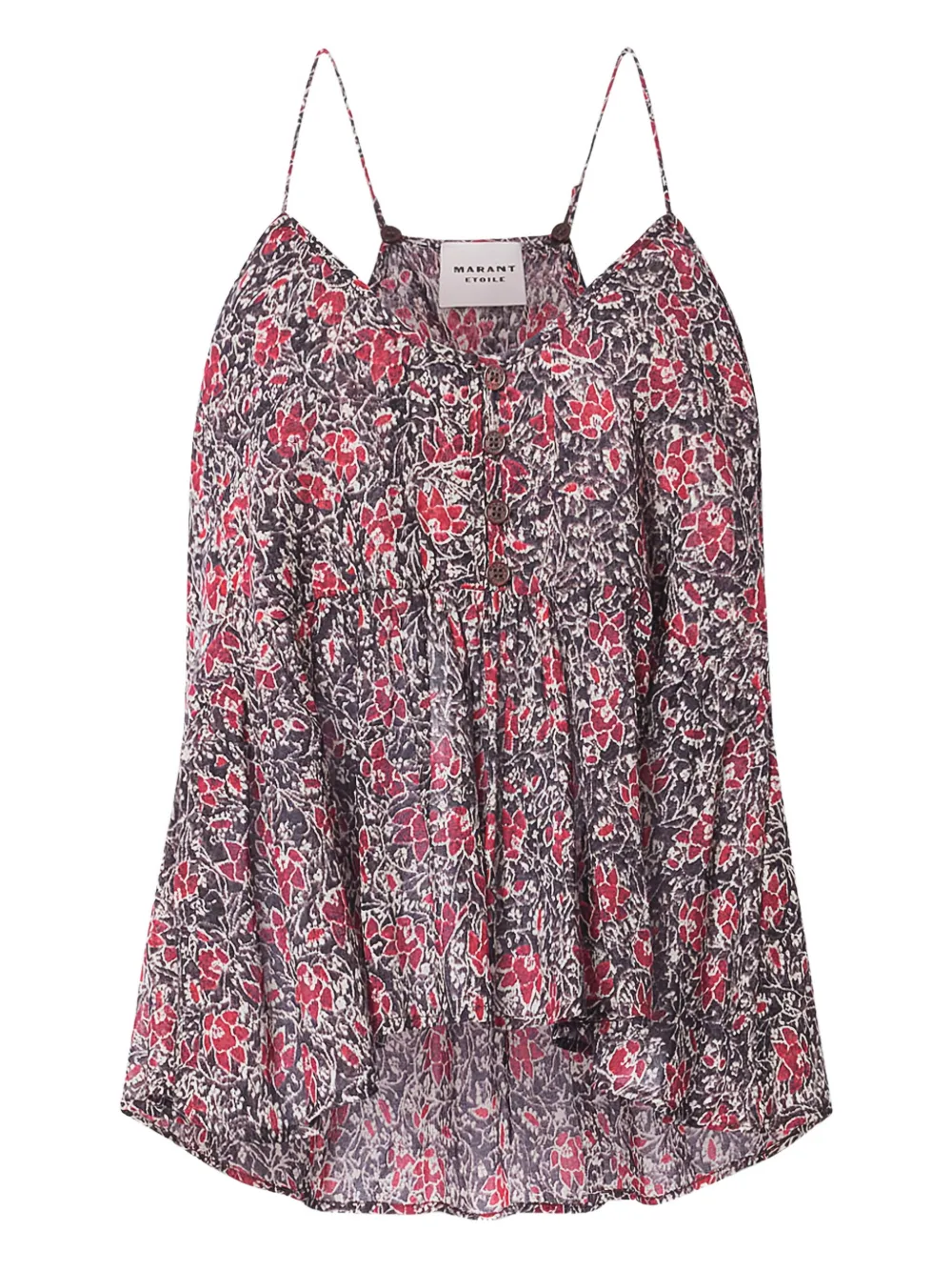 MARANT ÉTOILE LIRHETTA ruffled top | Black | Image 1