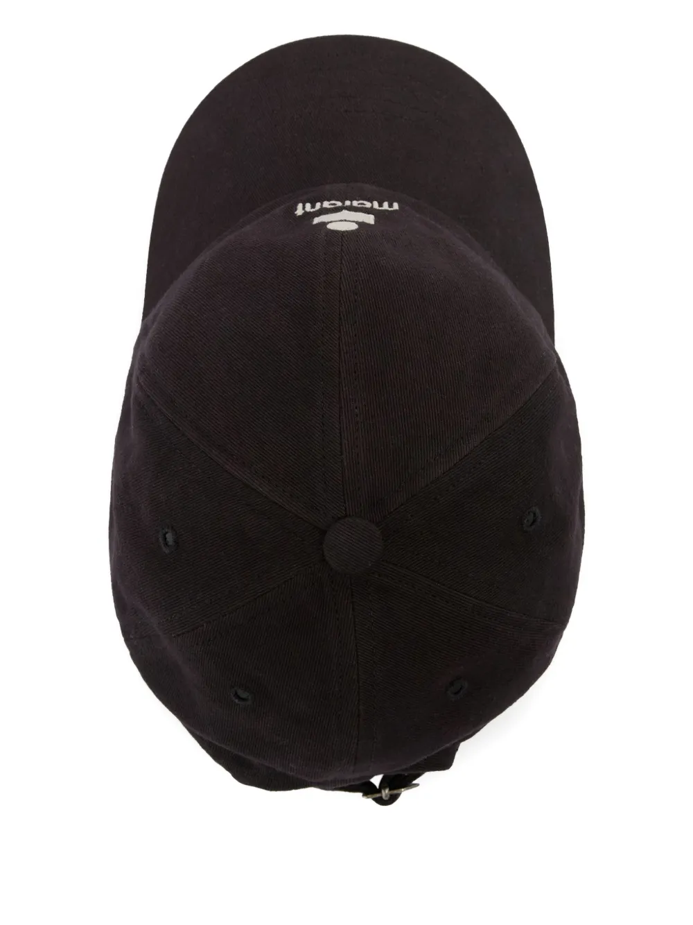 ISABEL MARANT Tomas honkbalpet met geborduurd logo Zwart