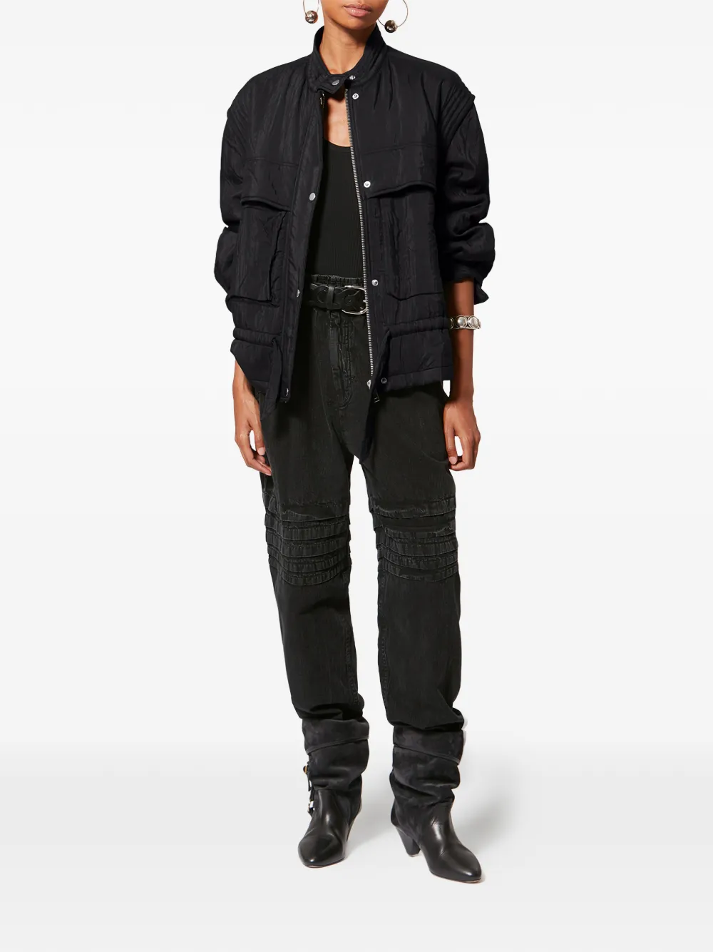  Marant étoile Blandina Flap-pocket Jacket - Black 