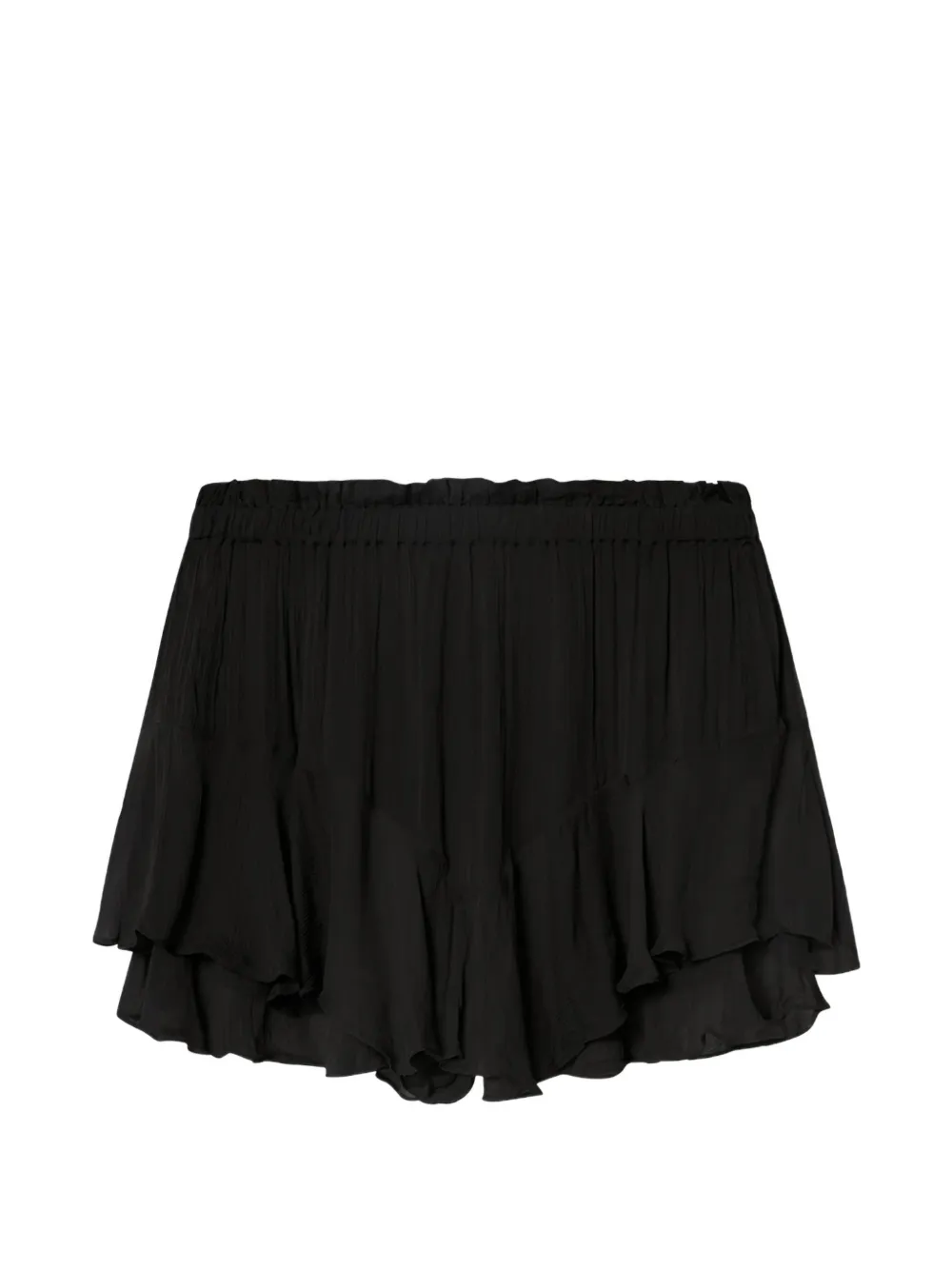MARANT ÉTOILE ruffled shorts - Nero