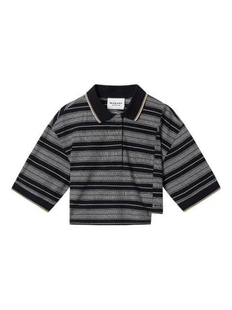 MARANT ÉTOILE Isalyne striped polo top