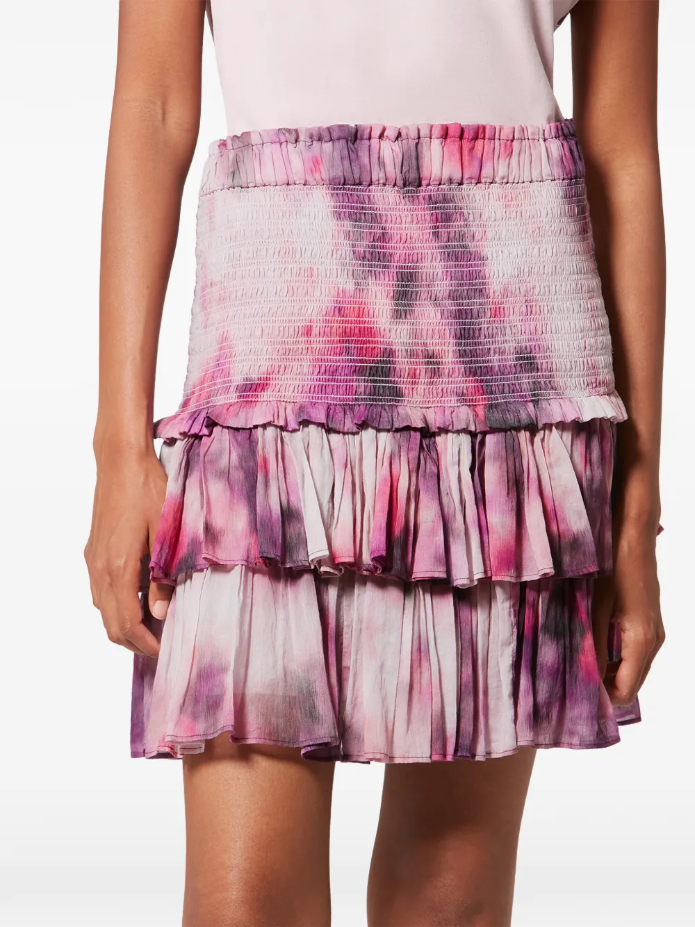  Marant étoile Naomi Ruffled Mini Skirt - Pink 