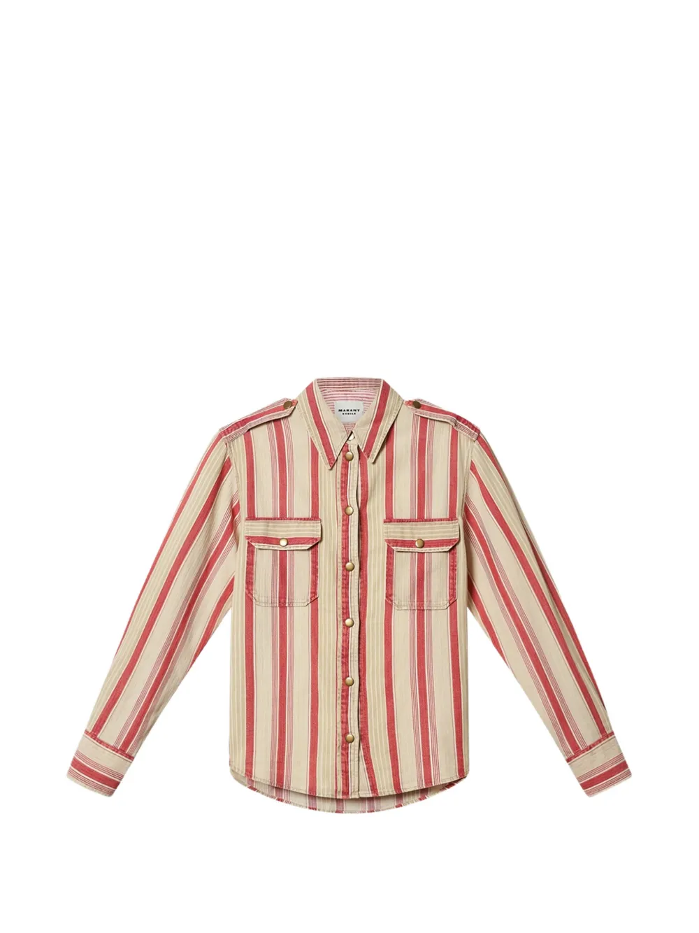MARANT ÉTOILE GELVA striped shirt - Toni neutri