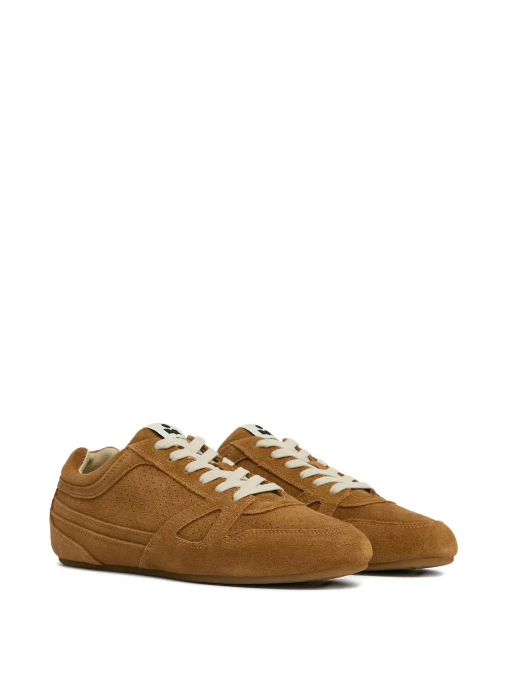 ISABEL MARANT Senny low leather sneakers - Bruin