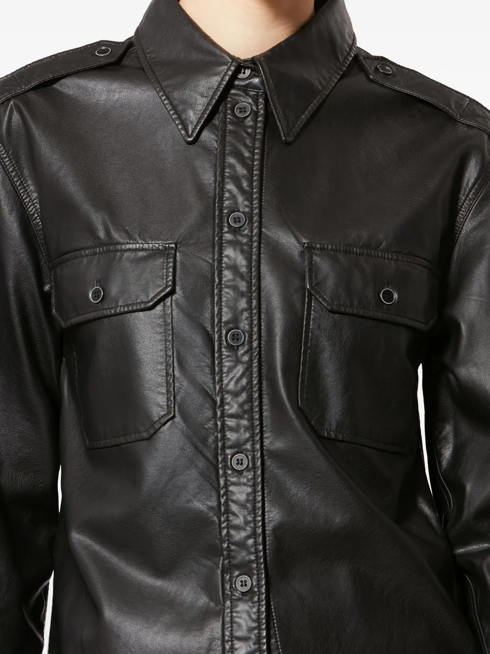 Isabel Marant Étoile Noee Buttoned Pocket Shirt In Black