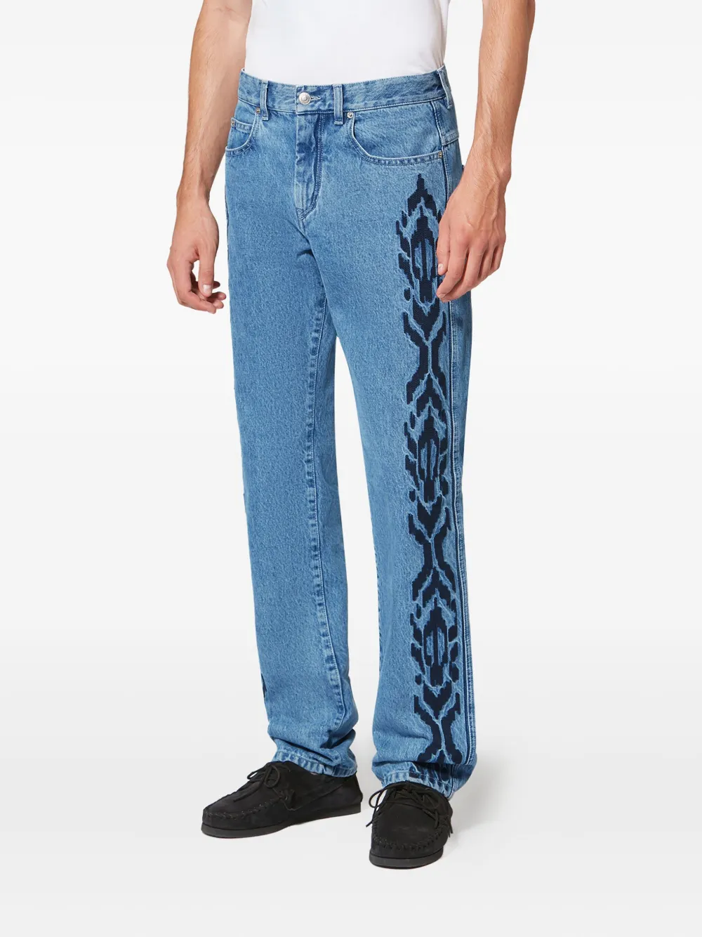  Marant Lewys Embroidery Jeans - Blue 