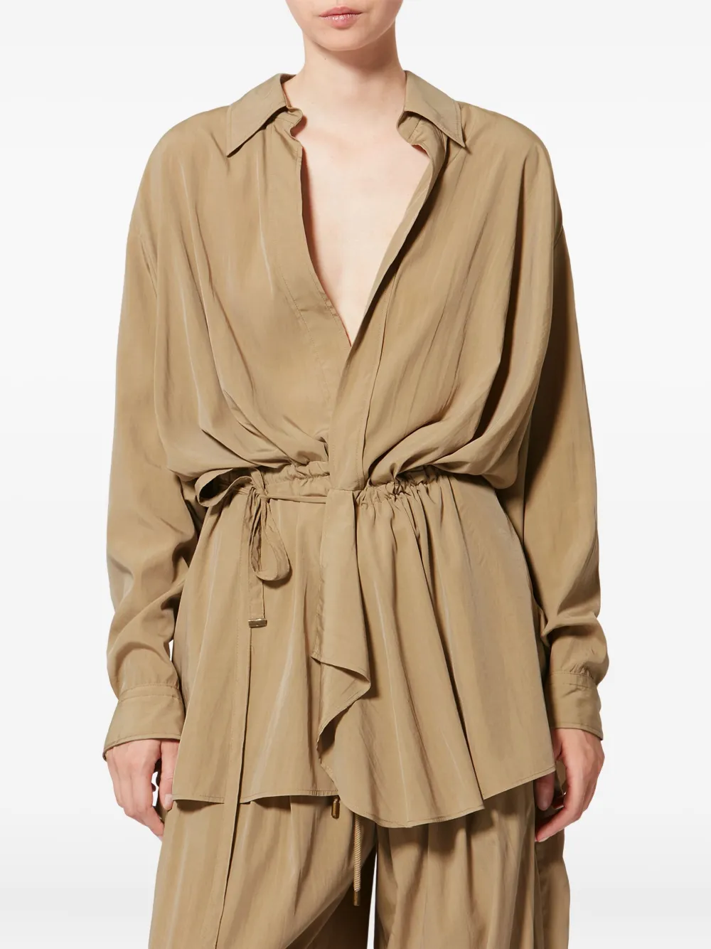  Isabel Marant Keren Drawstring Detail Jacket - Neutrals 