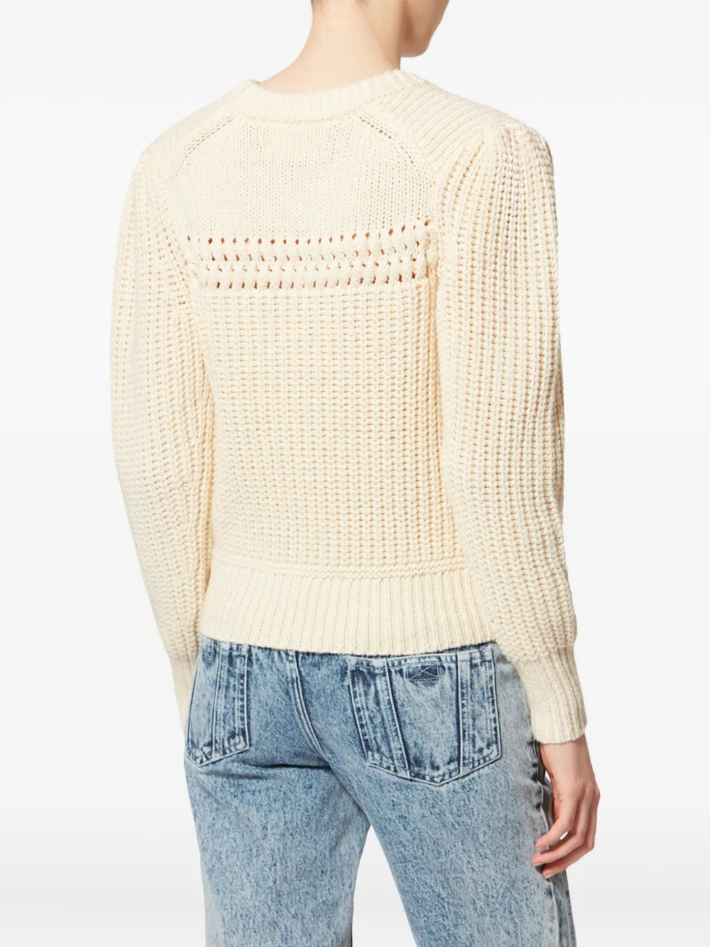 Isabel Marant Étoile Winnie Openwork Sweater In Neutral