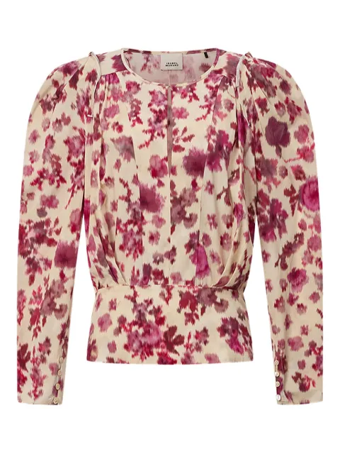 ISABEL MARANT Zarga silk floral top