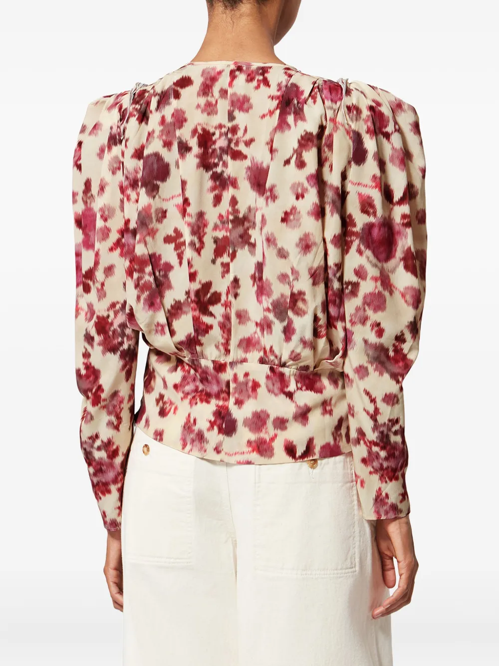 ISABEL MARANT Blouse met bloemenprint Beige
