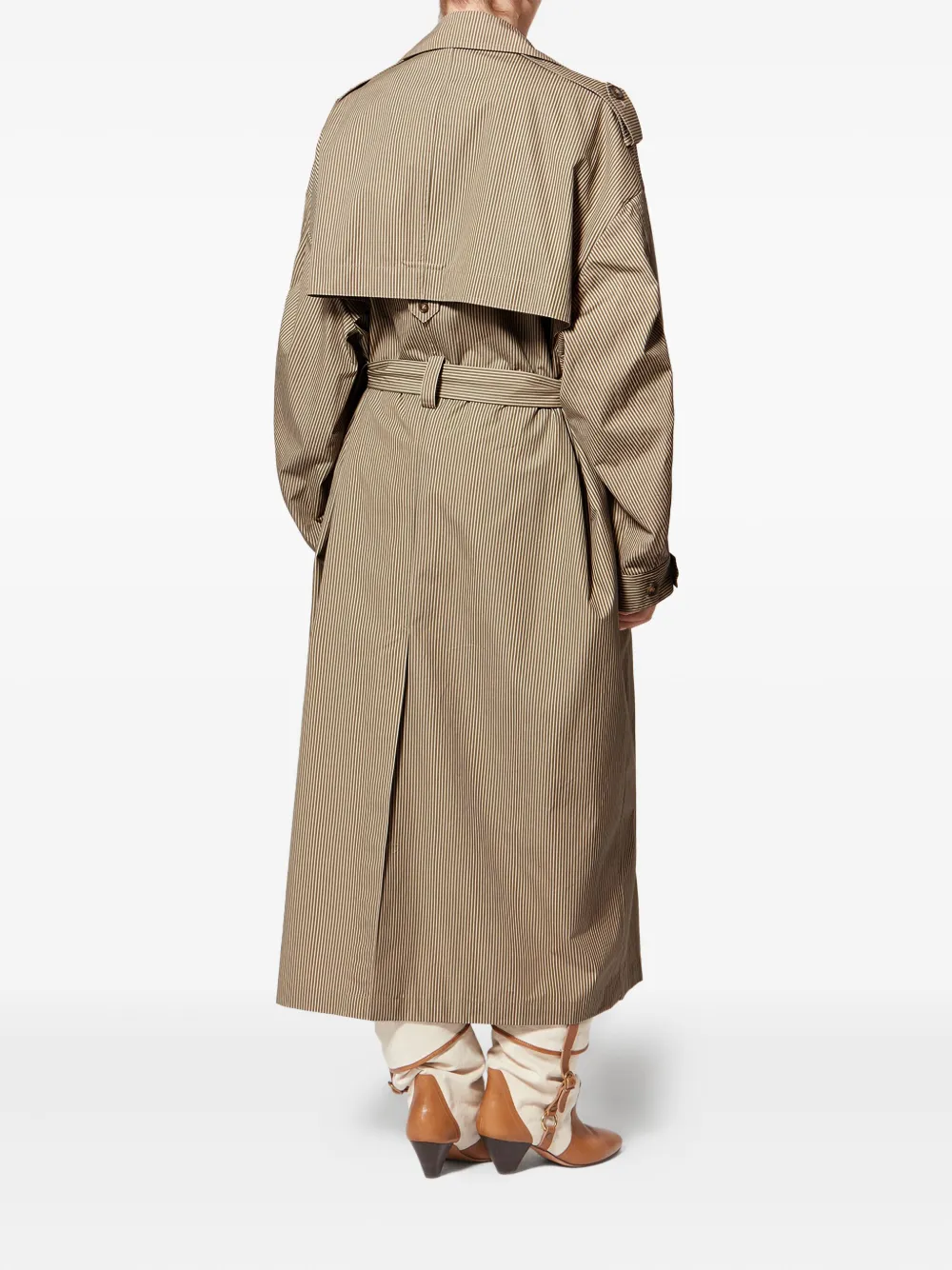  Marant étoile Chilma Striped-pattern Coat - Neutrals 