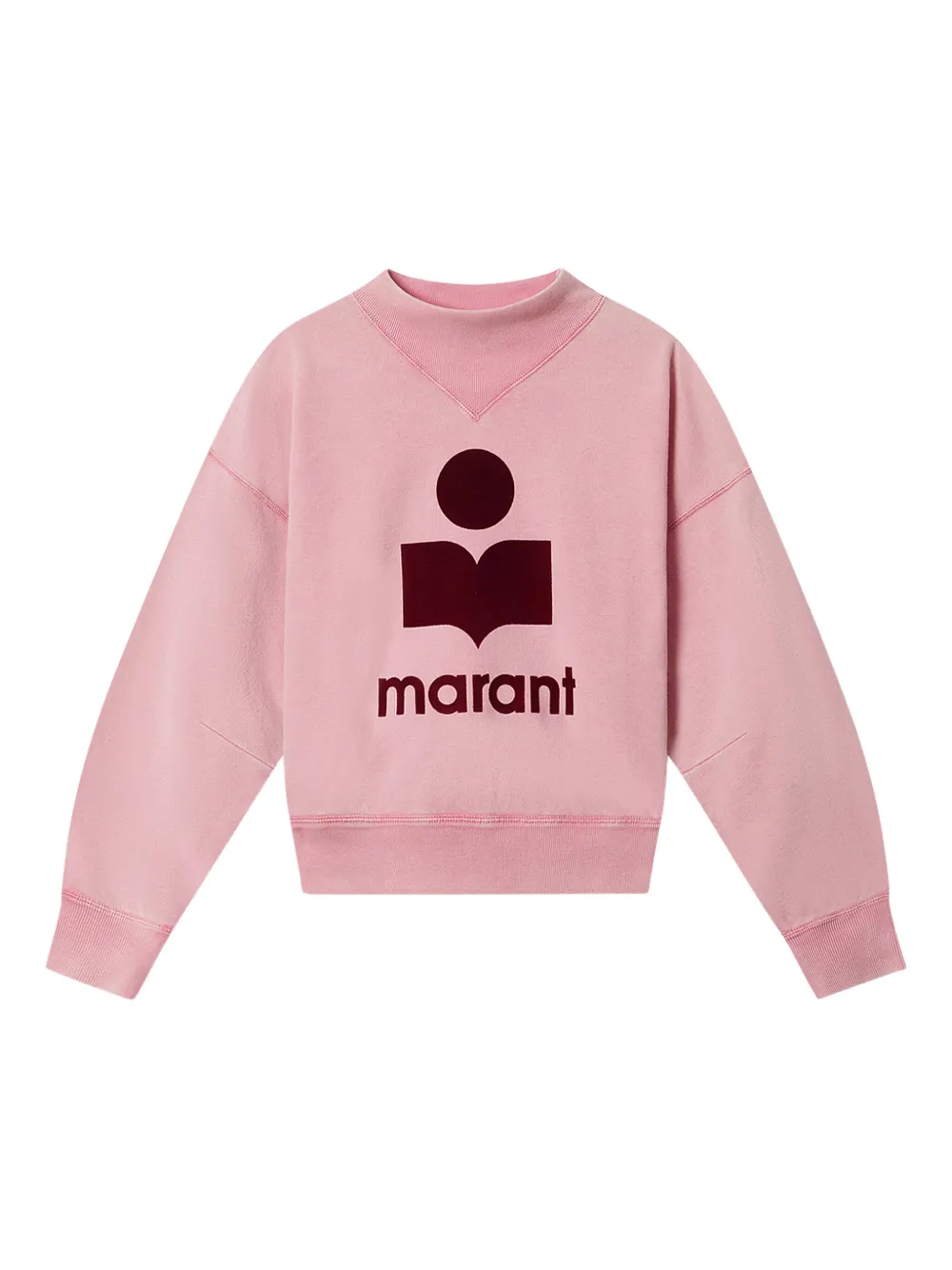 Isabel Marant Étoile Moby Logo Sweatshirt In Pink