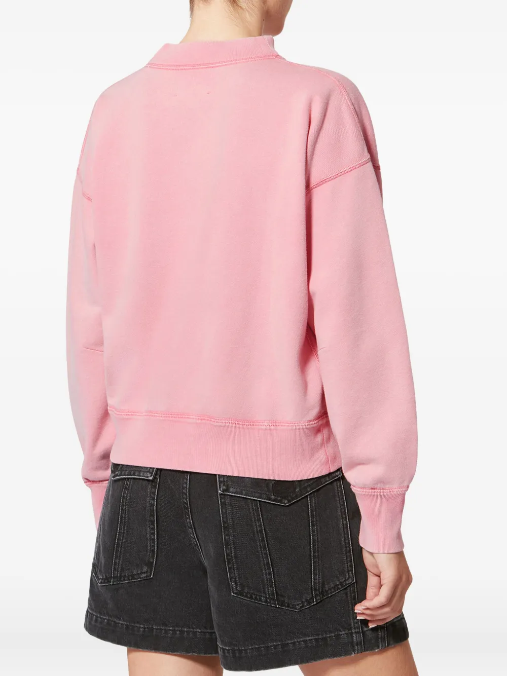 Isabel Marant Étoile Moby Logo Sweatshirt In Pink