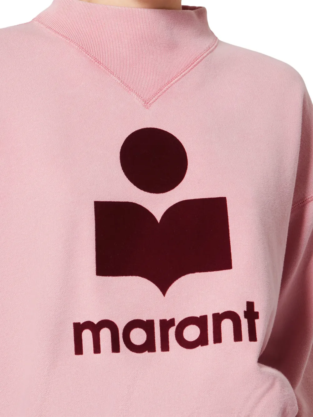Isabel Marant Étoile Moby Logo Sweatshirt In Pink