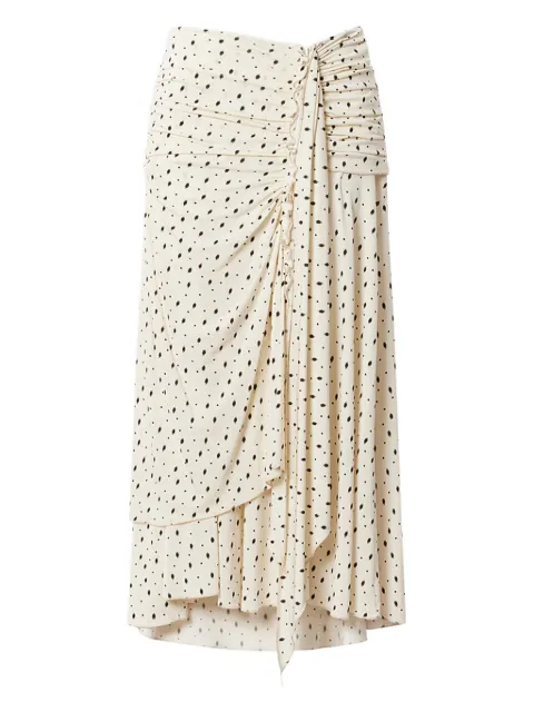 ISABEL MARANT Gyelle ruffled polka dot skirt