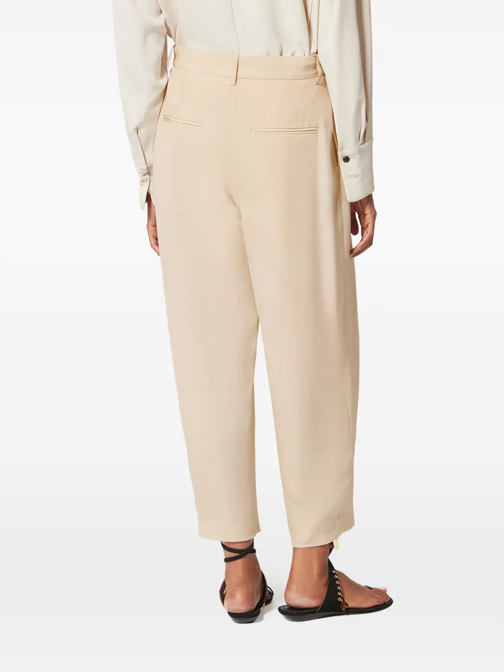 ISABEL MARANT Janice geplooide broek Beige