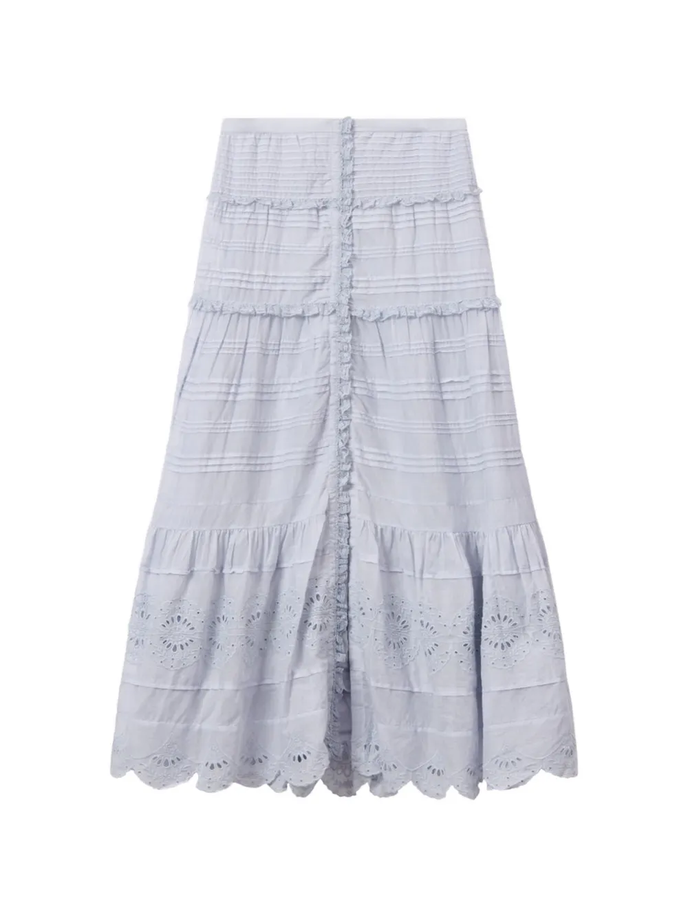 MARANT ÉTOILE Gonna lunga Paoline con balze - Blu