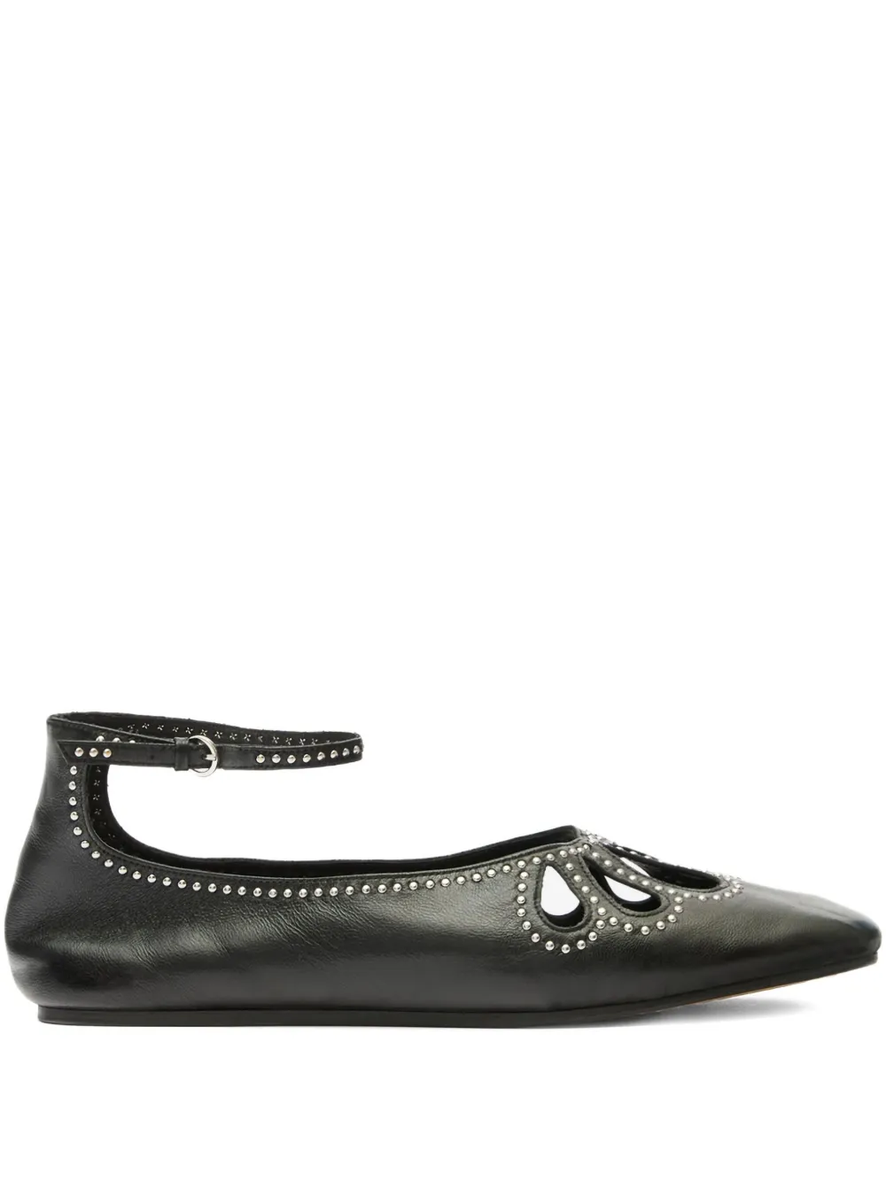 ISABEL MARANT Ballerine Bloris con dettaglio cut-out - Nero