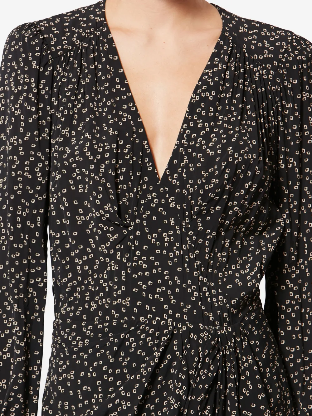 Isabel Marant Étoile Daylia Printed Midi Dress In Black