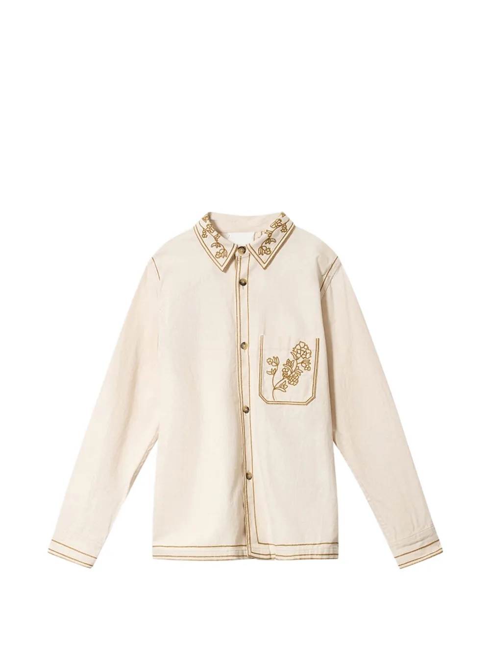 MARANT Giacca-camicia Rudy con ricamo - Toni neutri