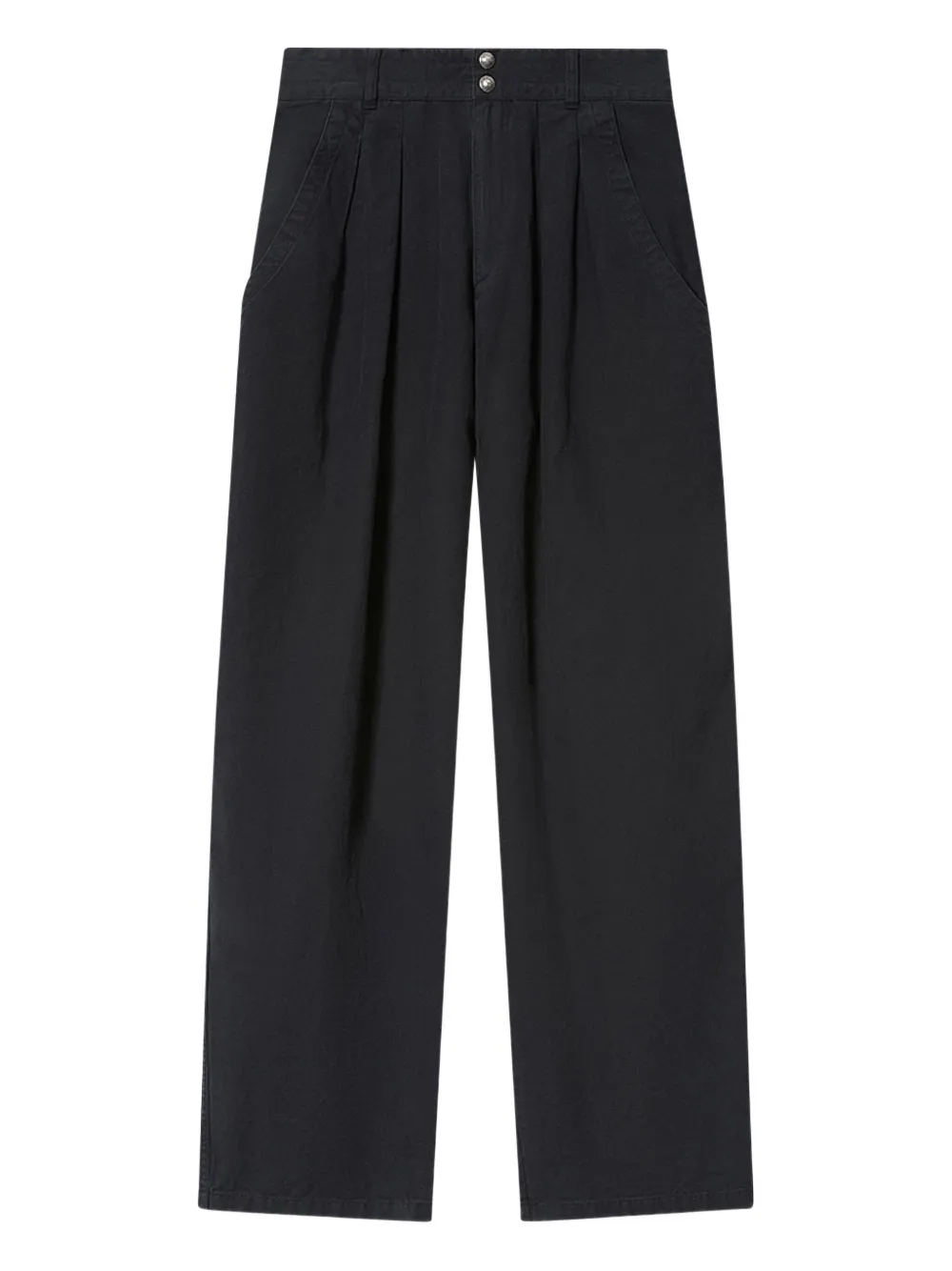 MARANT ÉTOILE Pantaloni Nadine con pieghe - Nero
