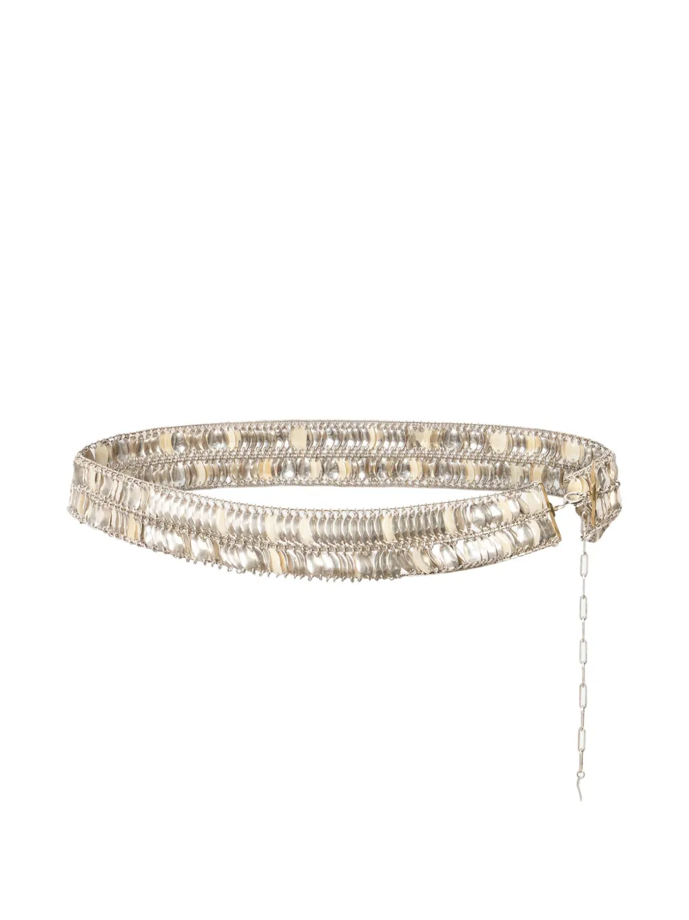Isabel Marant Kailai Chain Belt In Silver