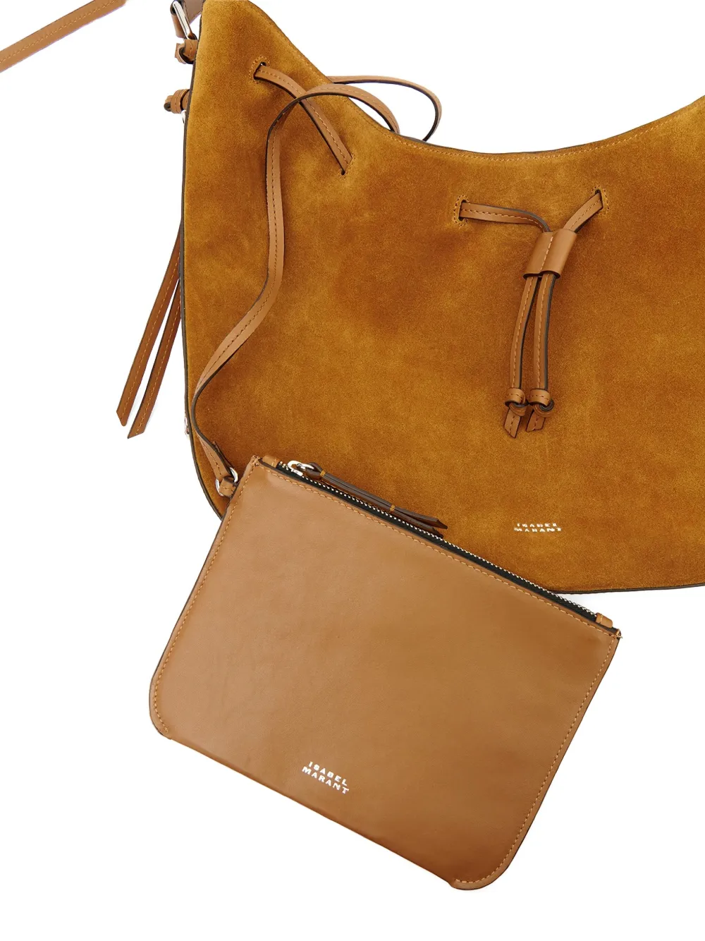 Isabel Marant Drawstring Bolton Shoulder Bag In Brown