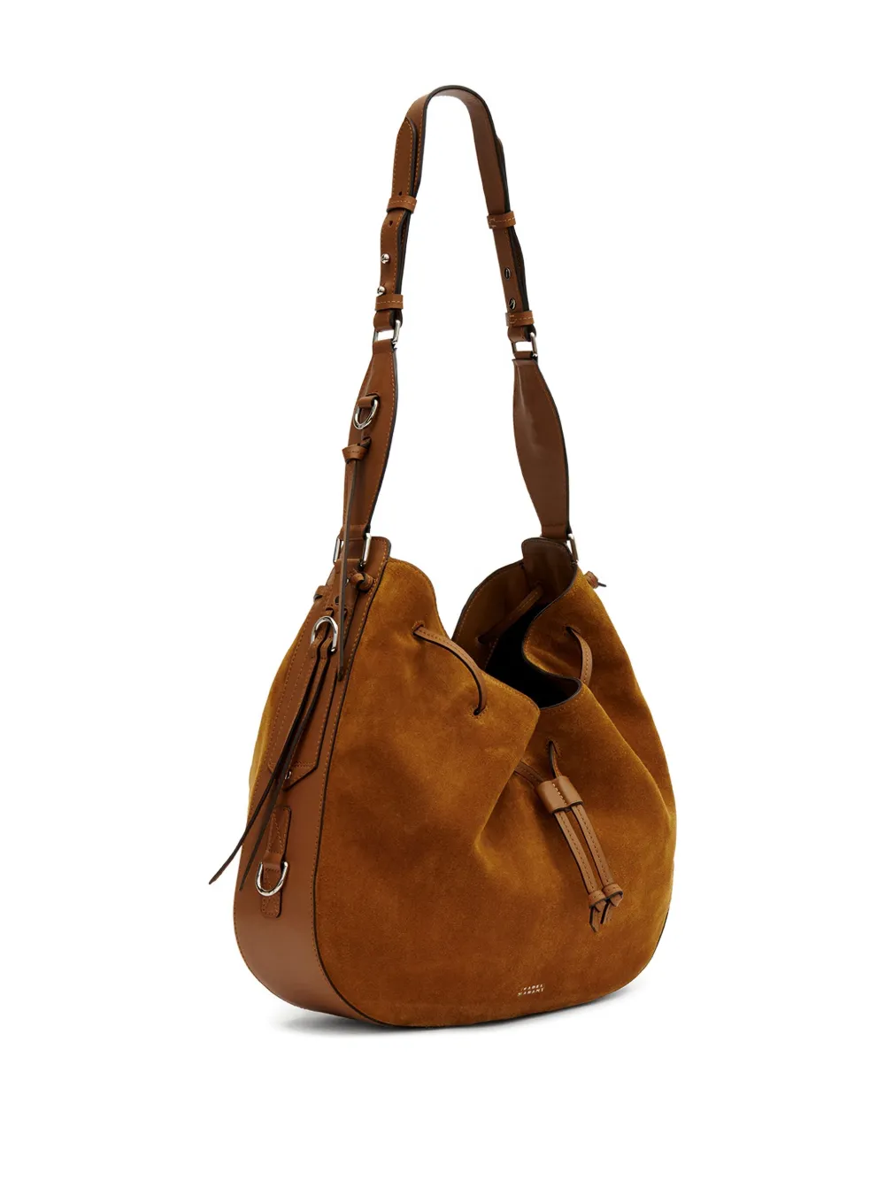 Isabel Marant Drawstring Bolton Shoulder Bag In Brown