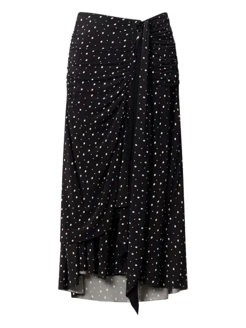 ISABEL MARANT Gyelle polka-dot gathered-waist skirt
