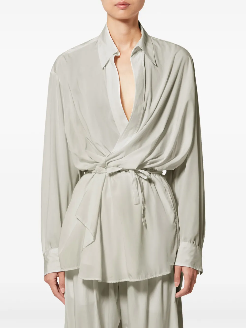  Isabel Marant X Keren Wrap-design Top - Neutrals 