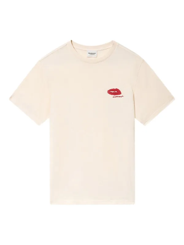 Marant Étoile Zewel T-shirt in Neutrals