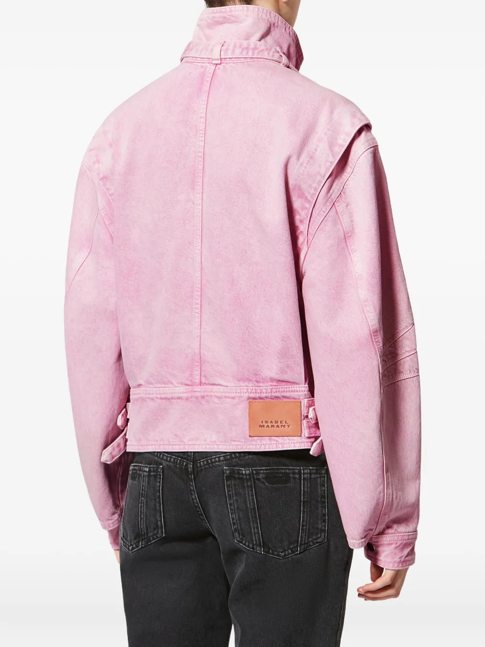 Isabel Marant Étoile Joseline Denim Jacket In Pink