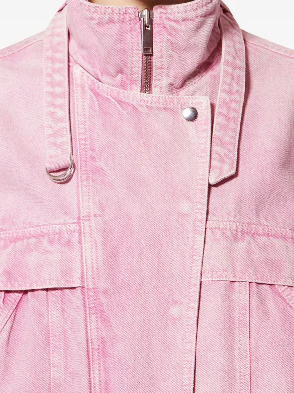 MARANT ÉTOILE Joseline デニムジャケット | ピンク | FARFETCH JP