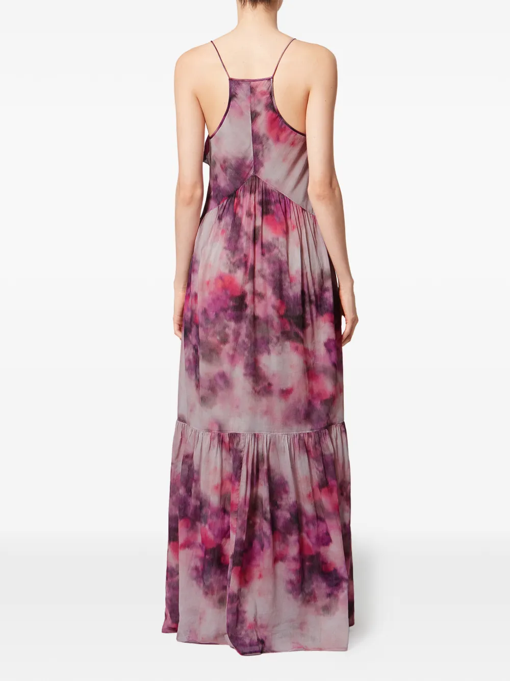  Marant étoile Vasmila Ruffled Maxi Dress - Purple 