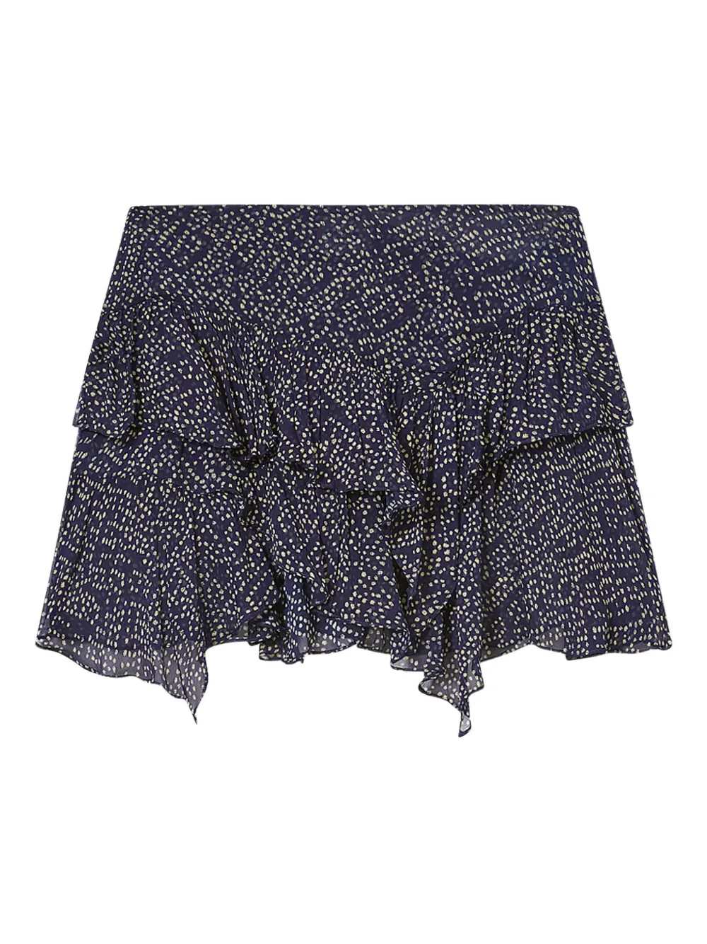 MARANT ÉTOILE Lolita ruffled-hem mini skirt | Blue | Image 1