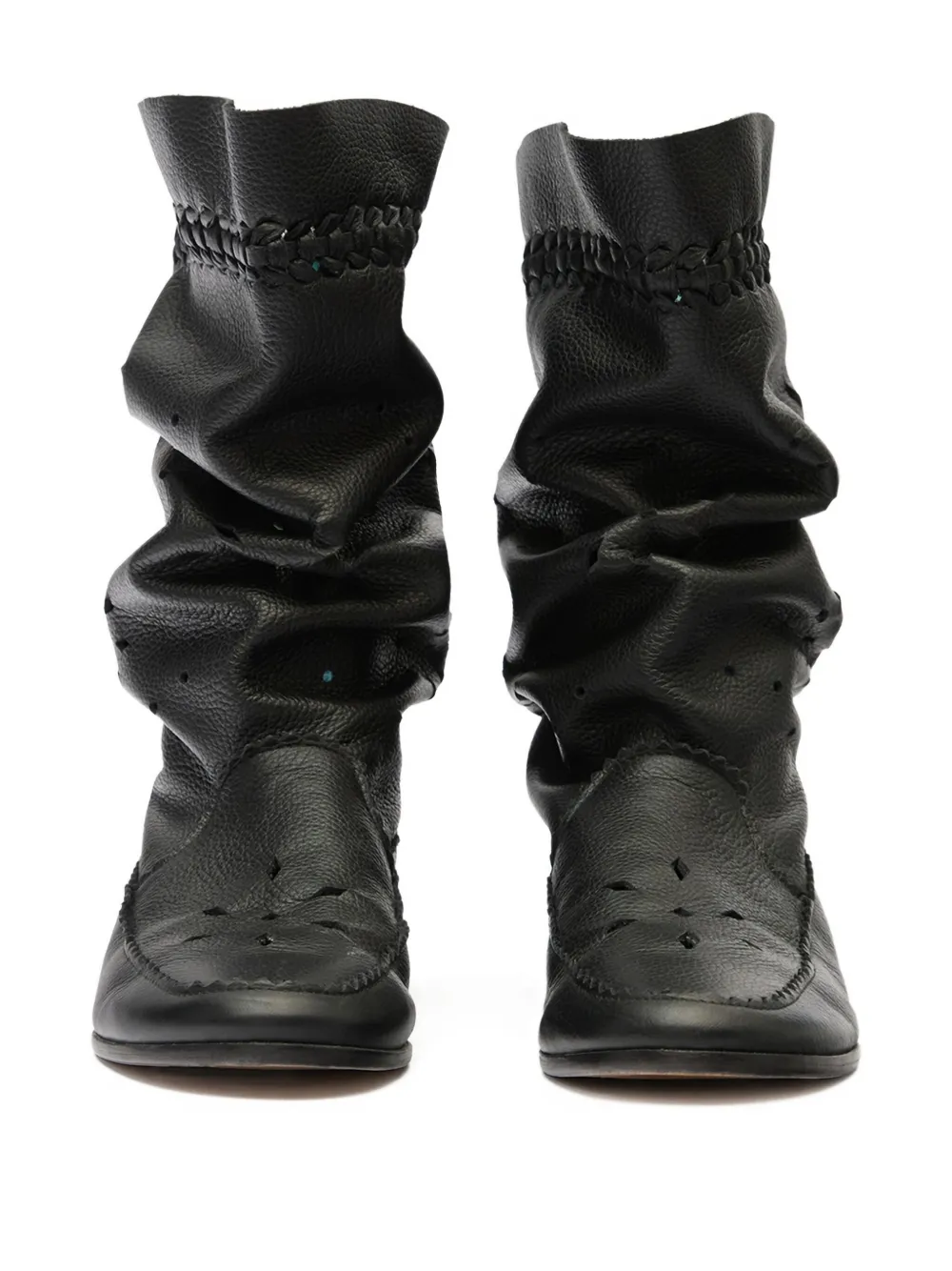 ISABEL MARANT Leren laarzen met kwastje Zwart