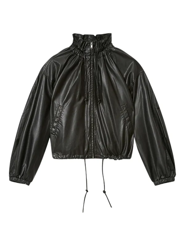 Marant Étoile Neela Faux Leather Jacket in Black