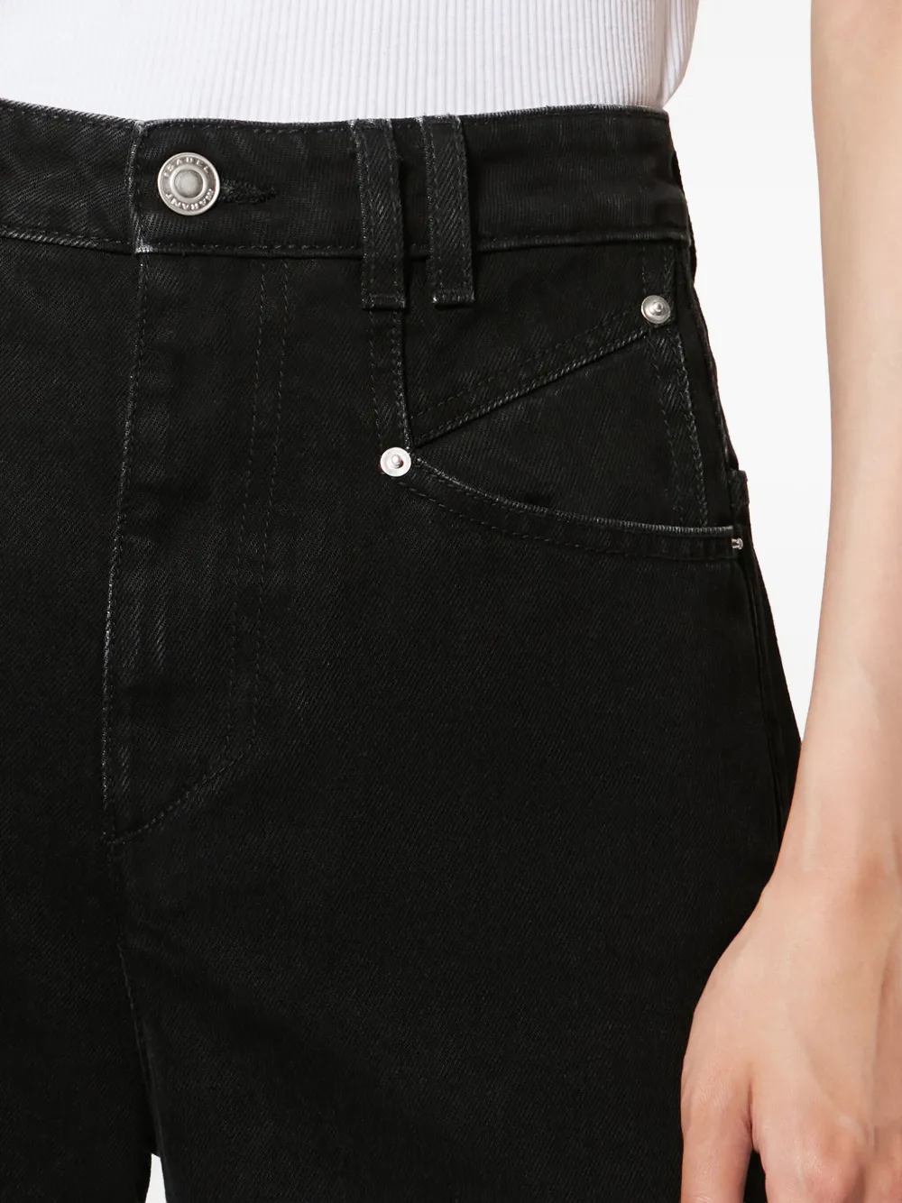 Isabel Marant Lemony Pocket Jeans In Black